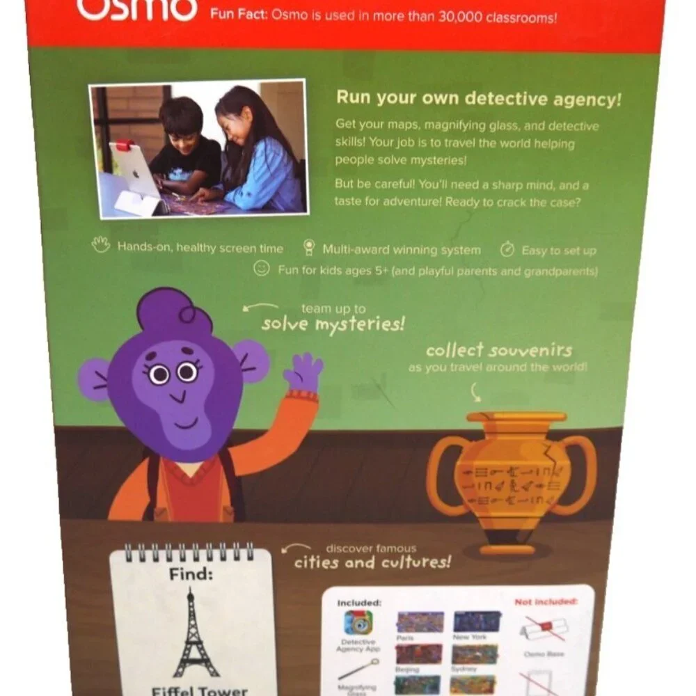 OSMO Detective Agency video learning game ages 5+ requires Osmo base unit, NEW